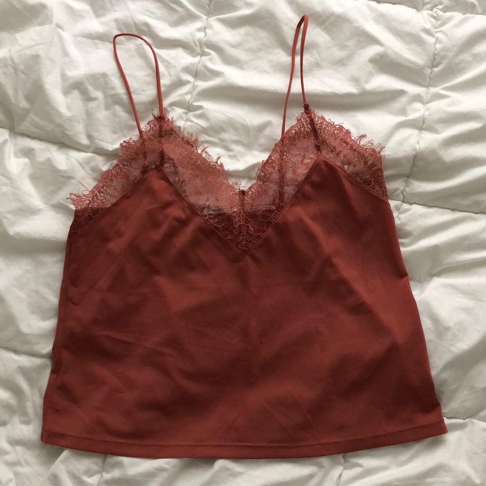 UO Salmon Lace Tank